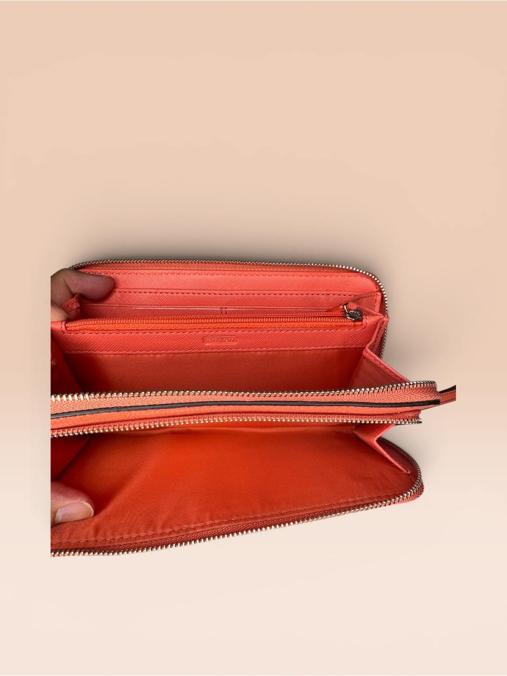 Coach Ashley Orange Tote with Wallet - Picture 15 of 15